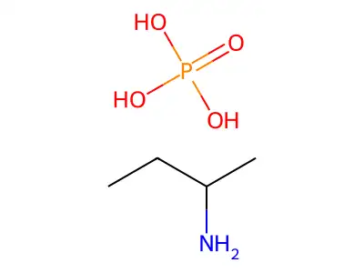 Phosphoric acid--butan-2-amine (1/1) structure