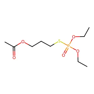 Phosphorothioic acid, S-(3-(acetyloxy)propyl) O,O-diethyl ester structure