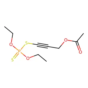3-diethoxyphosphinothioylsulfanylprop-2-ynyl Acetate structure