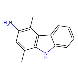 1,4-Dimethyl-3-aminocarbazole structure