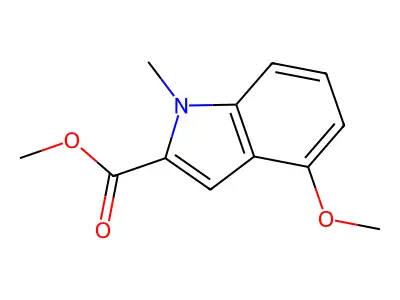methyl 4-methoxy-1-methyl-1H-indole-2-carboxylate structure