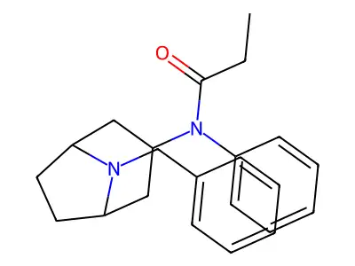 8-Benzyl-8-azabicyclo(3.2.1)octane-3-propionanilide structure
