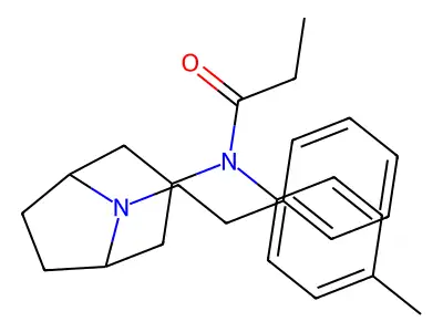 8-(2-Phenethyl)-8-azabicyclo(3.2.1)octane-3-(4-methylpropionanilide) structure