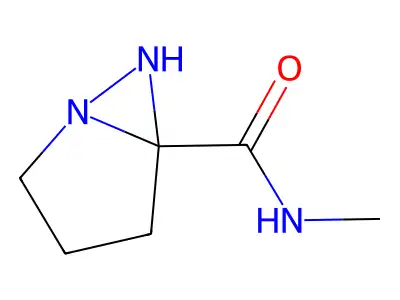 1,6-Diazabicyclo(3.1.0)hexane-5-carboxamide, N-methyl- structure