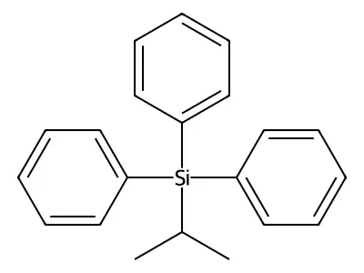 Isopropyltriphenylsilane structure