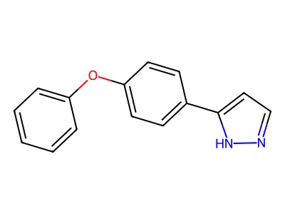 5-(4-phenoxyphenyl)-1H-pyrazole structure