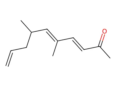 5,7-Dimethyldeca-3,5,9-trien-2-one structure