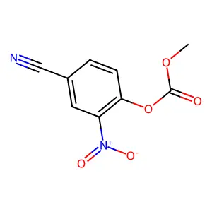 (4-Cyano-2-nitrophenyl) methyl carbonate structure