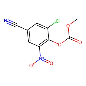 (2-Chloro-4-cyano-6-nitrophenyl) methyl carbonate structure