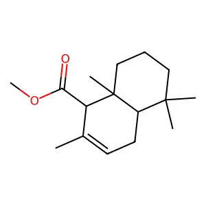 1-Naphthalenecarboxylic acid, 1,4,4a,5,6,7,8,8a-octahydro-2,5,5,8a-tetramethyl-, methyl ester,(1S,4aS,8aS)- structure