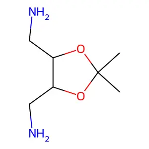 (4R,5R)-2,2-Dimethyl-1,3-dioxolane-4,5-dimethanamine structure