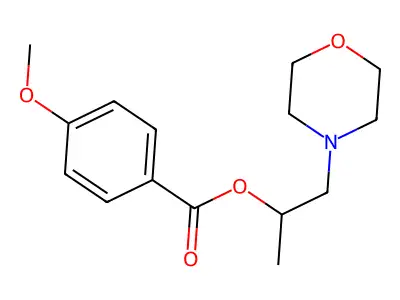 1-(Morpholin-4-yl)propan-2-yl 4-methoxybenzoate structure