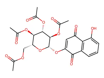 C24H24O13.1/2H2O structure