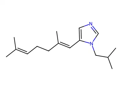 5-(2,6-Dimethylhepta-1,5-dienyl)-1-(2-methylpropyl)imidazole structure