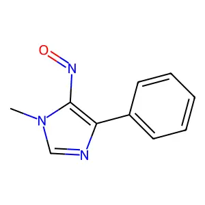 1-Methyl-4-phenyl-5-nitrosoimidazole structure
