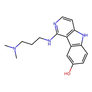 5H-Pyrido(4,3-b)indol-8-ol, 1-((3-(dimethylamino)propyl)amino)- structure