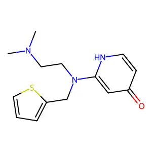 2-(2-Dimethylaminoethyl(thiophen-2-ylmethyl)amino)-1H-pyridin-4-one structure