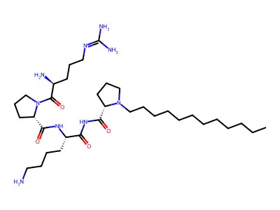 1,3,5-Triazine-2,4-diamine, 6-((difluoromethyl)thio)-N-(1-methylethyl)-N'-pentyl- structure