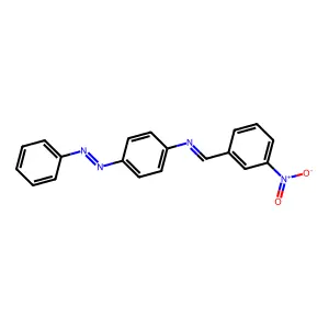 (3-Nitro-benzylidene)-(4-phenylazo-phenyl)-amine structure