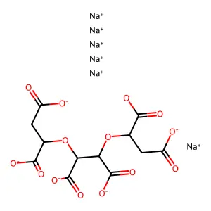 2,3-Bis(1,2-dicarboxyethoxy)butanedioic acid structure
