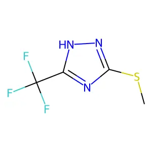 3-(methylsulfanyl)-5-(trifluoromethyl)-1H-1,2,4-triazole structure
