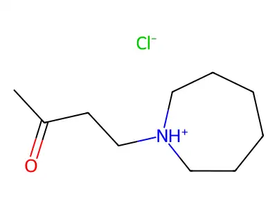 4-(Azepan-1-yl)butan-2-one--hydrogen chloride (1/1) structure