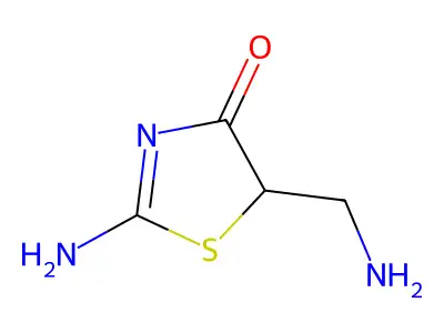 2-Amino-5-(aminomethyl)-1,3-thiazol-4-one structure