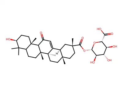 Glycyrrhetyl 30-monoglucuronide structure