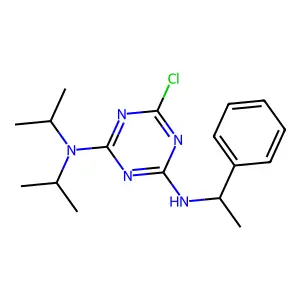 s-Triazine, 6-chloro-2-(diisopropylamino)-4-phenethylamino- structure