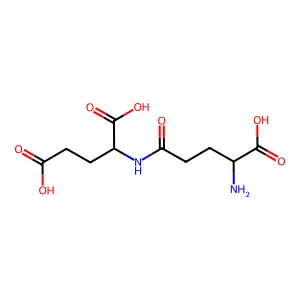 L-gamma-glutamyl-L-glutamic acid structure