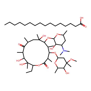 Erythromycin palmitate structure