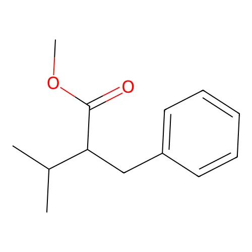 Hydrocinnamic acid, alpha-isopropyl-O-methyl- structure