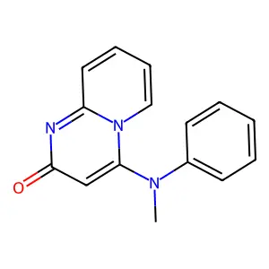 2H-Pyrido[1,2-a]pyrimidin-2-one, 4-(methylphenylamino)- structure