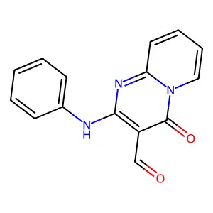 2-Anilino-4-oxopyrido[1,2-a]pyrimidine-3-carbaldehyde structure