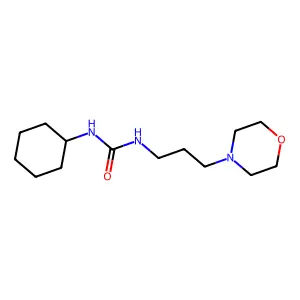 N-cyclohexyl-N'-[3-(4-morpholinyl)propyl]urea structure