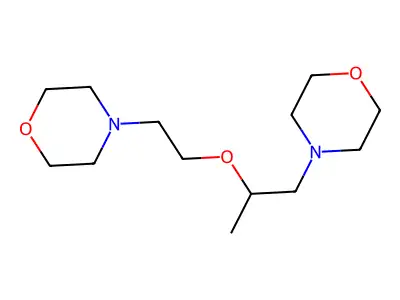 Morpholine, 4-(2-(1-methyl-2-(4-morpholinyl)ethoxy)ethyl)- structure