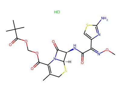Cefetamet pivoxil hydrochloride structure