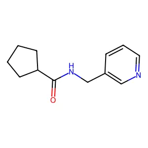N-(3-Pyridinylmethyl)cyclopentanecarboxamide structure