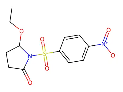 5-Ethoxy-1-(4-nitrobenzene-1-sulfonyl)pyrrolidin-2-one structure