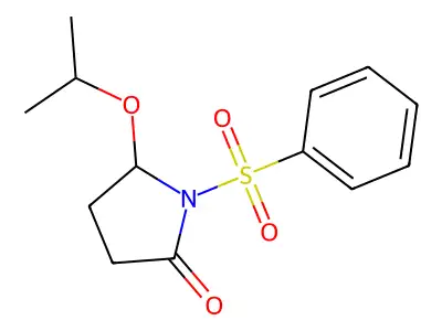 2-Pyrrolidinone, 5-(1-methylethoxy)-1-(phenylsulfonyl)- structure