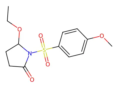 2-Pyrrolidinone, 5-ethoxy-1-((4-methoxyphenyl)sulfonyl)- structure
