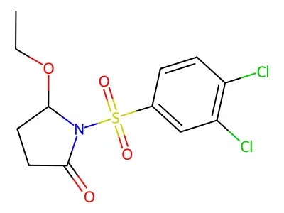 2-Pyrrolidinone, 1-((3,4-dichlorophenyl)sulfonyl)-5-ethoxy- structure