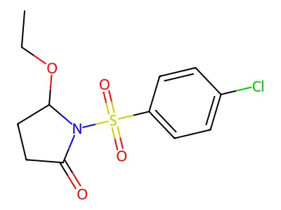 1-(4-Chlorobenzene-1-sulfonyl)-5-ethoxypyrrolidin-2-one structure