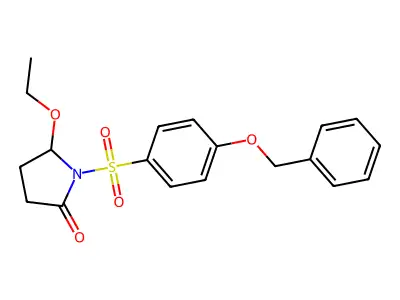2-Pyrrolidinone, 5-ethoxy-1-((4-(phenylmethoxy)phenyl)sulfonyl)- structure