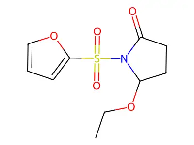 2-Pyrrolidinone, 5-ethoxy-1-(2-furanylsulfonyl)- structure