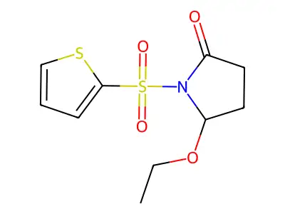 2-Pyrrolidinone, 5-ethoxy-1-(2-thienylsulfonyl)- structure