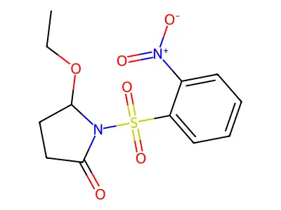 5-Ethoxy-1-(2-nitrobenzene-1-sulfonyl)pyrrolidin-2-one structure