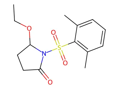 1-(2,6-Dimethylbenzene-1-sulfonyl)-5-ethoxypyrrolidin-2-one structure