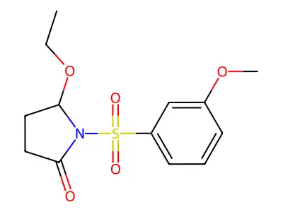 5-Ethoxy-1-(3-methoxybenzene-1-sulfonyl)pyrrolidin-2-one structure