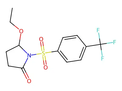 2-Pyrrolidinone, 5-ethoxy-1-((4-(trifluoromethyl)phenyl)sulfonyl)- structure